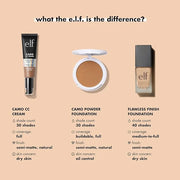 e.l.f. Flawless Satin Foundation, Lightweight & Medium Coverage, Semi-Matte Finish, Vegan & Cruelty-Free, Maple, 0.68 Fl O...