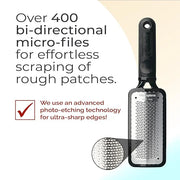 Microplane Colossal Foot File Scraper - The Original Stainless Steel Foot Rasp, Dead Skin/Callus Remover for Feet, Gentle ...