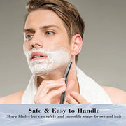 Dermaplaning Tool for Face, Eyebrow Razor for Women and Men, Eyebrow Trimmer and Facial Shaver Dermaplane Razor for Peach ...