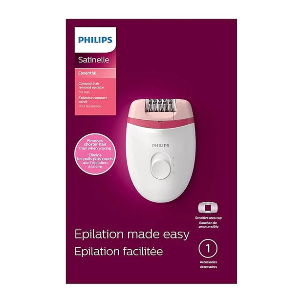 Philips Beauty Satinelle Essential Compact Hair Removal Epilator for Women, BRE235/04 (Corded Use Only) - Product Image