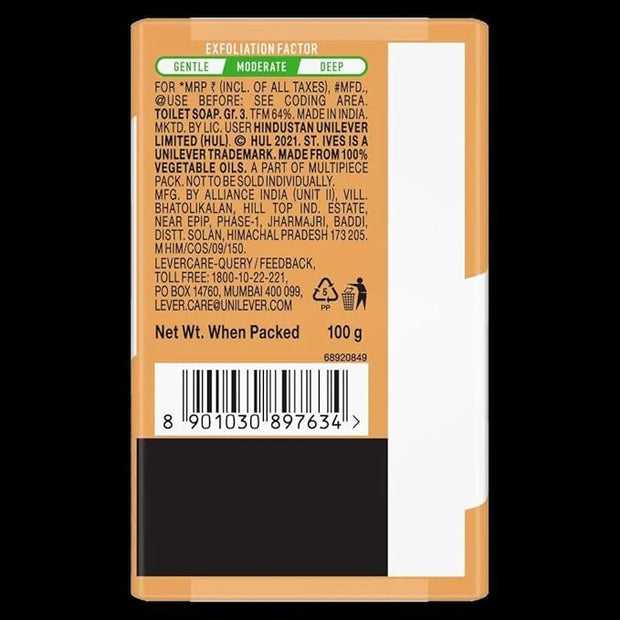 St. Ives' Scrub Bar Soap with Vitamin C & Orange (4 Packs) - Product Image