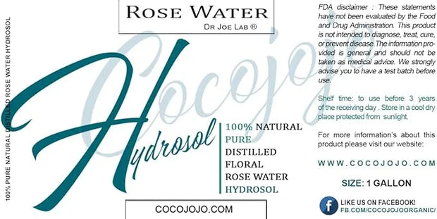 Rose Hydrosol Spray Cleansing Non GMO Facial Toner for Face Body Locs Rose Water Hydrating Face Mist, for Hydration Pure &...