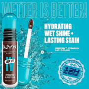 NYX PROFESSIONAL MAKEUP Lip IV Hydrating Glossy Lip Stain with 12HR Hydration - Espresso Soak (Brown) - Product Image
