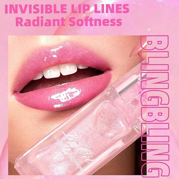 Magic Color Changing Lip Oil Ph, Glitter Lip Gloss, Upgraded Big Brush Head Moisturizing Lip Oil Long Lasting Nourishing L...