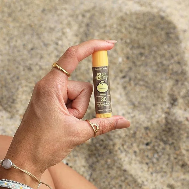Sun Bum SPF 30 Sunscreen Mango Lip Balm - Moisturizing Aloe Vera and Vitamin E - Vegan and Cruelty Free - Broad Spectrum U...