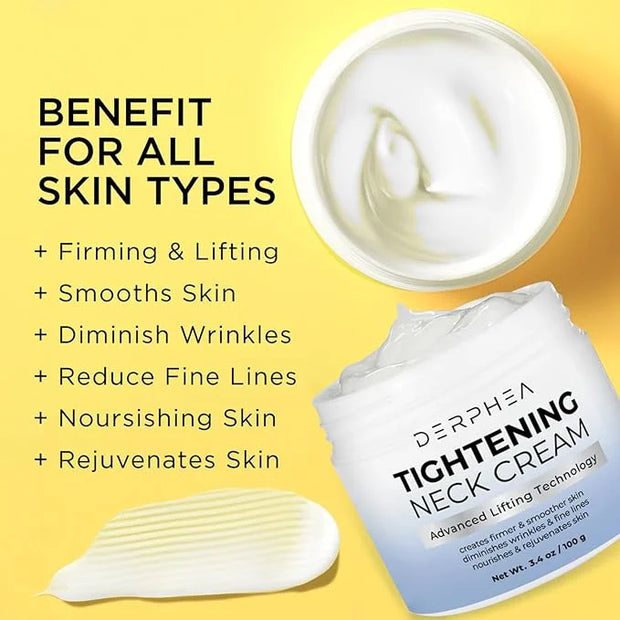 Neck Tightening Cream: Tighten and Lift Neck Cream For Tightening and Firming, Fine lines, Loose & Sagging On Face, Decoll...
