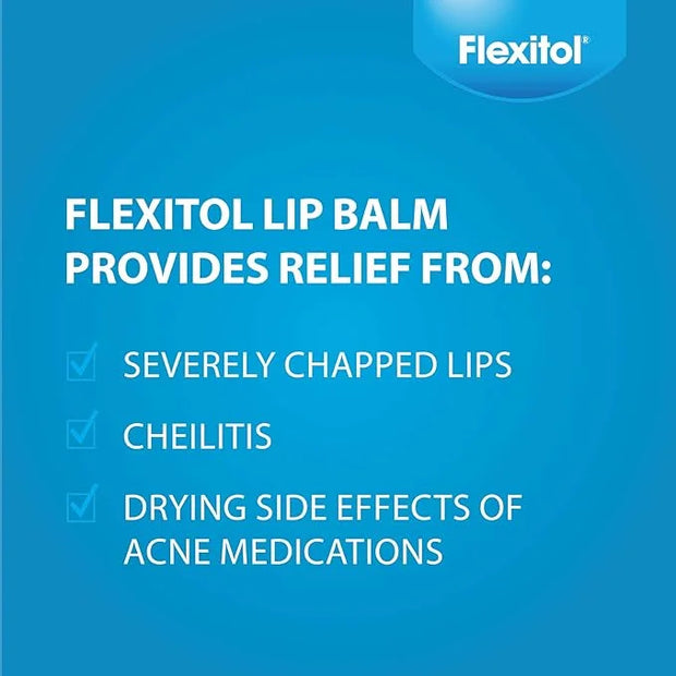 Flexitol Lip Balm, 0.35 Ounce Tube,