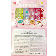 6pcs Fruit Flavored Lip Gloss Set, Roll on Lip Gloss Set Kids Lip Gloss Cute Lip Oil for Girls, Glossy and Shiny Non-Toxic...