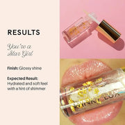 Winky Lux In The Stars Lip Oil, Non Sticky Lip Gloss Oil, Juicy Glossy Lip Balm, Vegan Hydrating Lip Oil with Jojoba Oil, ...