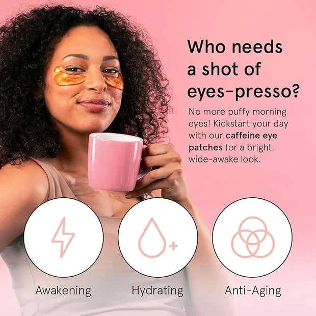 grace & stella Caffeine Under Eye Patches - Awakening Eye Patches for Puffy Eyes and Dark Circles - Under Eye Mask Patches...