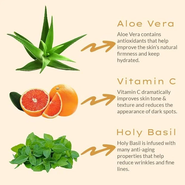Naked Collagen Peptides Serum for Face with Vitamin C - Anti Aging Serum Skincare for Under Eye with Sweet Almond Oil - Da...