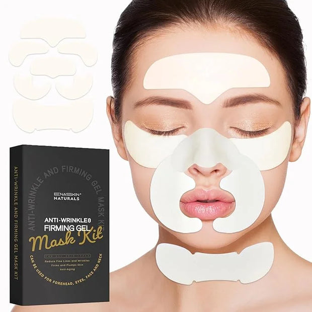 Enaskin Naturals Anti Wrinkle Face Patches Anti Wrinkle Gel Face Masks (1 Pack) - Product Image