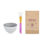 MAD Beauty Make It Your Own Face Mask Set, Self-Care DIY Kit, Lavender Clay Mask Powder Formula, Instructions, Reusable Mi...