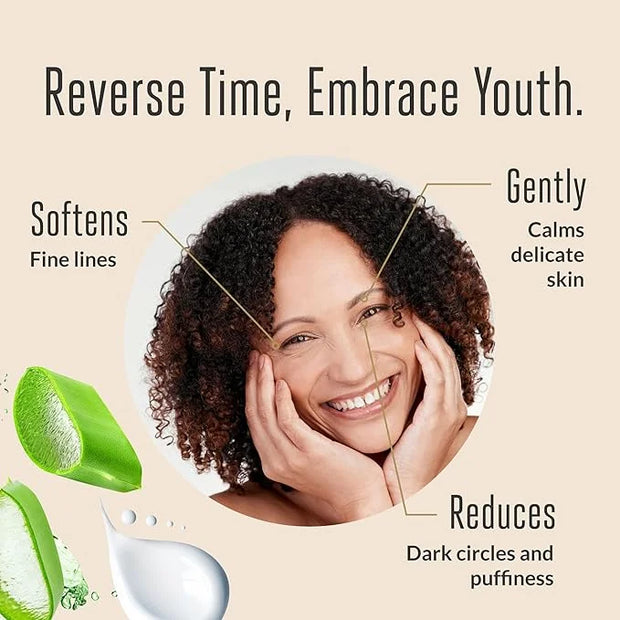 Eye Cream - Under Eye Cream for Dark Circles and Puffiness, Anti-Aging Skin Care with Aloe, Niacinamide, & Hyaluronic Acid...