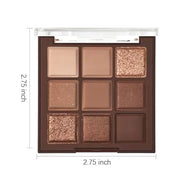 Neutral Nude Brown Smokey Eye Shadow Palette,Rose Gold Bronze Naked Cream Eyeshadow Palette Makeup,Highly Pigmented Natura...