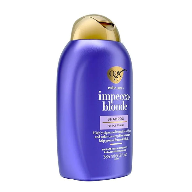 OGX Impecca-Blonde Purple Toning Shampoo, 13 fl oz - Product Image