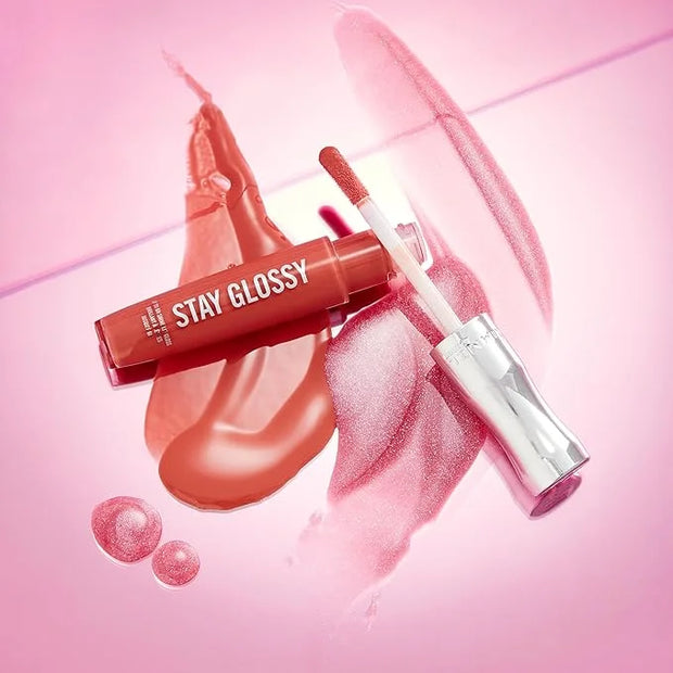 Rimmel Stay Glossy Lip Gloss - Non-Sticky and Lightweight Formula for Lip Color and Shine - 290 Date Night, .18oz - Produc...