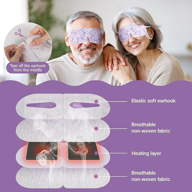 ProCIV FSA/HSA Eligible 16 Packs Steam Eye Masks for Dry Eyes Self Heated Eye Mask Disposable Sleep Mask Soothing Headache...