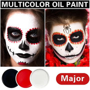 3 PCS Black White Red Face Body Paint