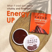 Petitfee Cacao Energizing Hydrogel Eye Mask 60ea (30pairs) - Nourishing Eye Patch with Cacao Seed Butter, Brazil Nut, Pine...