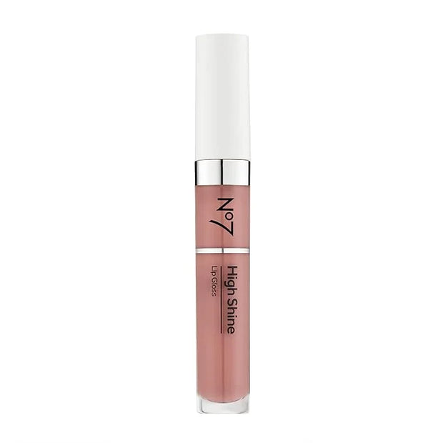 No7 High Shine Lip Gloss - Desert Rose - Moisturizing, High-Shine Lip Gloss with Jojoba Oil for Lips - Hydrating, Longwear...