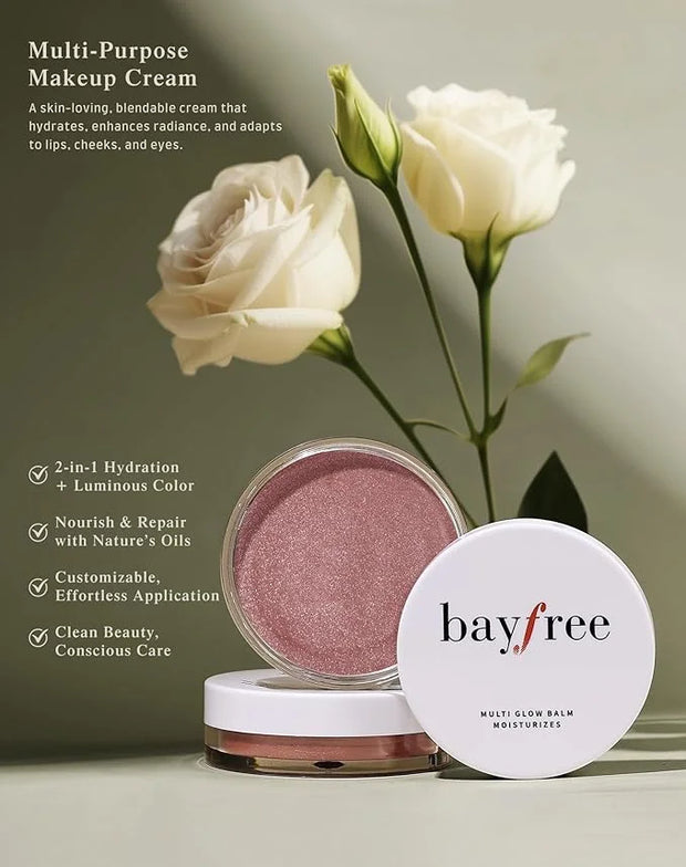 Multi Glow Balm, Cream Blush for Cheeks, Blush Balm Face Makeup, Radiant Finish, Hydrating, Creamy, Lightweight & Blendabl...
