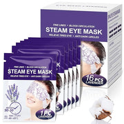 Steam Eye Mask 16 Packs, Self Heating Sleep Mask for Dry Eyes, Comfortable Warming Eye Mask, Disposable Heated Eye Mask, R...