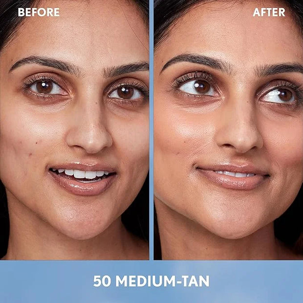 Covergirl Simply Ageless Skin Perfector Essence Foundation, 50 Medium-Tan, Tinted Skin Perfector, Skincare Makeup Hybrid, ...