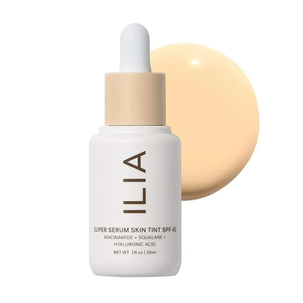 ILIA - Super Serum Skin Tint SPF 40 | Non-Comedogenic, Vegan, Lightweight to Help Against Blue Light, + Pollution while Hy...