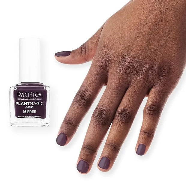 Pacifica Natural Nail Polish – Plant Magic Translucent Purple Nail Base - Plant Based, Non-Toxic & Clinically Tested - Las...