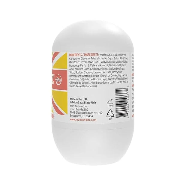 Fresh Kidz Body Wash 16.9 fl.oz. and 2 Roll-On Deodorants 1.86 fl.oz. for Kids and Teens - Girls Coral Set - Product Image