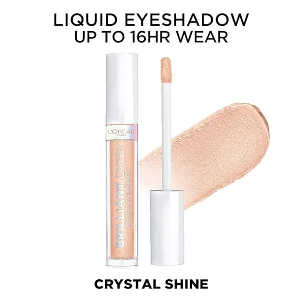 L'Oreal Paris Brilliant Eyes Shimmer Liquid Eye Shadow, Longwearing Lasting Shimmer, Crease Resistant, Flake-Proof, Precis...