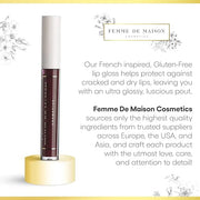 Cosmetics, Lustre Lip Gloss, Moisturizing, Long Lasting with Squalane & Vitamin E, 100% Gluten, Paraben & Phthalate-Free, ...