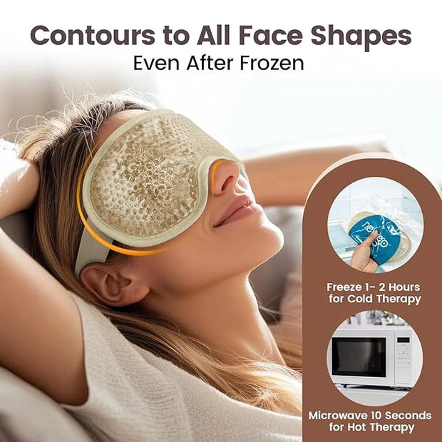 NEWGO Cooling Eye Mask for Puffy Eyes, Cold Eye Mask Eye Ice Pack for After Eyes Surgery, Tension Stress Relief, Itchy Eye...
