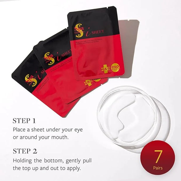 Spa Treatment HAS Stretch iSheet exo Japanese, Under Eye Patches for Puffy Eyes and Dark Circles, Eye Mask, Under Eye Mask...