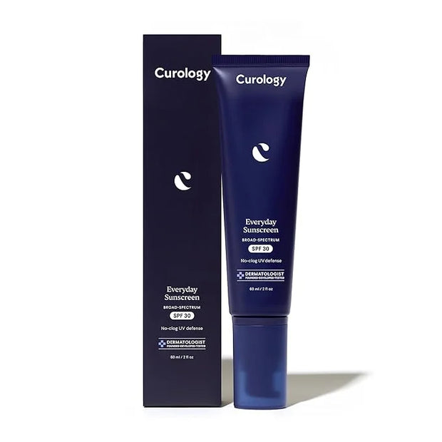 Curology Everyday Sunscreen for Face, SPF 30 Mineral Sunscreen Face Moisturizer with Zinc Oxide, Minimizes White Cast, Non...
