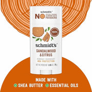 Schmidt's Aluminum-Free Vegan Deodorant Sandalwood & Citrus for Women and Men, with 24 Hour Odor Protection, Natural Ingre...