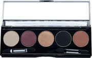 Cleopatra Shimmer White, Purple Burgundy, Gold Bronze, Black and Copper Penny Vegan Eyeshadow Palette; Talc, Paraben & Cru...