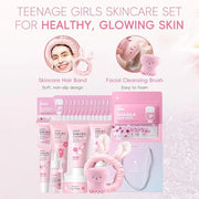 Sakura Skincare Set for Teen Girls, Complete 34PCS Face Care Kit, Christmas Pamper Gift Set for Women & Teenage Girls, Hyd...