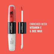 Dermacol NEW 16-Hour Lip Colour, Highly Pigmented Glossy Lip Stain, Two-Phase Lip Plumper Gloss, Kissproof Lip Makeup Prod...