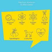 FRESH MONSTER Deodorant for Kids & Teens, Coconut-Lemon Scent, No Aluminum, No Parabens, Vegan, 24-Hour Protection, Coconu...