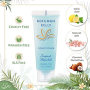 BERGMAN KELLY Rectangular Hotel Soap Bars, Shampoo & Conditioner 3-Piece Set (1 oz each, 150 pc, Tropical Waterfall), Deli...