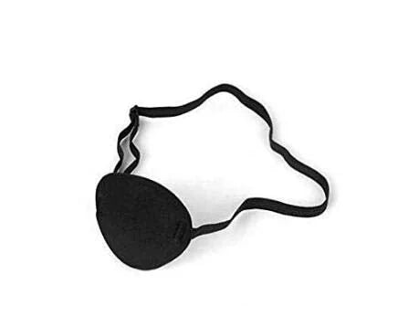 Black Eyepatch-Comfortable Adjustable Concave Shape Single Eye Mask Amblyopia Corrected Visual Acuity Recovery Eye Patch M...