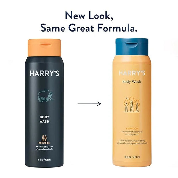 Harry's Body Wash for Men, Redwood, 16 Fl Oz (Pack of 4) - Packaging May Vary - Product Image