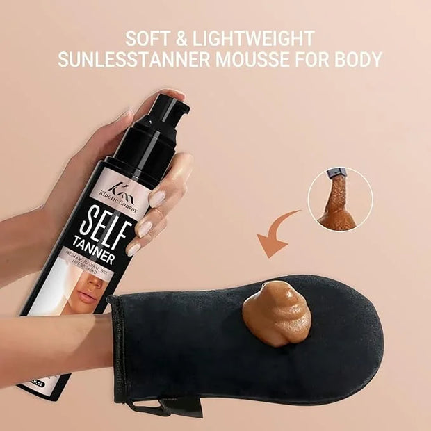 Self Tanner Natural Self Tanning Lotion - -Sunless Tanning Lotion for Face, Body, and Legs, Gradual Tan Moisturizer for Fa...