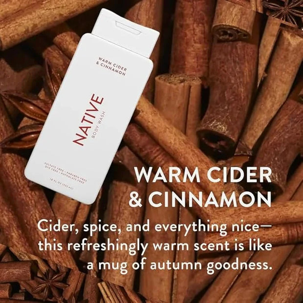 Native Body Wash for Men & Women, Seasonal | Sulfate, Paraben, and Dye Free, with Naturally Derived Clean Ingredients Leav...