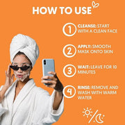 By Nature Hydrating Face Masks with Vitamin C + Collagen, Made From Bamboo Fiber from New Zealand (4 Pack) - Product Image