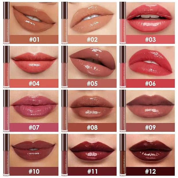 Hydrating Lip Glow Oil, Plumping Lip Oil, Tinted Lip Plumper Gloss,Younger-Looking Lips | Nourishing Long Lasting Non-Stic...