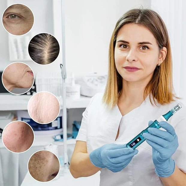 Home Use Microneedling Microneedle Skin Care Beauty Kit Tool for Face Hair Beard - Product Image