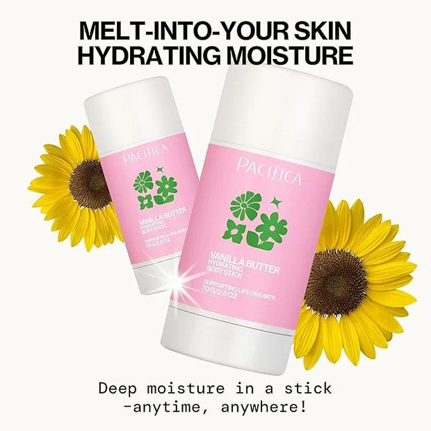 Pacifica Vanilla Butter Moisturizing Balm Stick – Solid Body Lotion for Instant Dry Skin Relief Moisture Balm, Shea Butter...